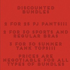 Discount for ALL types of bundles